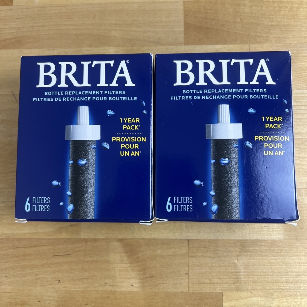 BRITA Bottle Replacement Filters 2 Packs‎ 12 Total New Sealed 1 Year Each